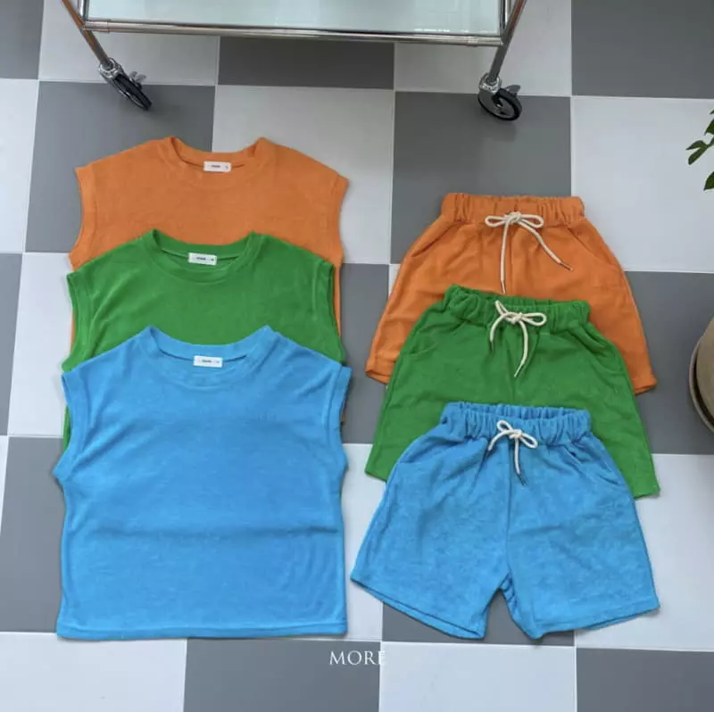 More - Korean Children Fashion - #stylishchildhood - More Terry Top Bottom Set