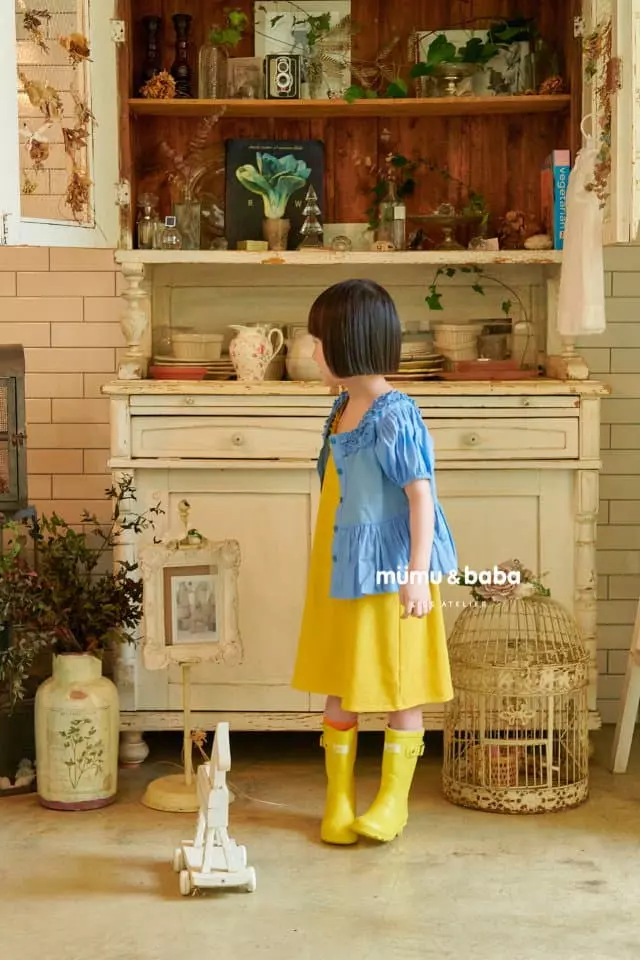 Mumunbaba - Korean Children Fashion - #Kfashion4kids - Frill Sleeveless One-piece - 6