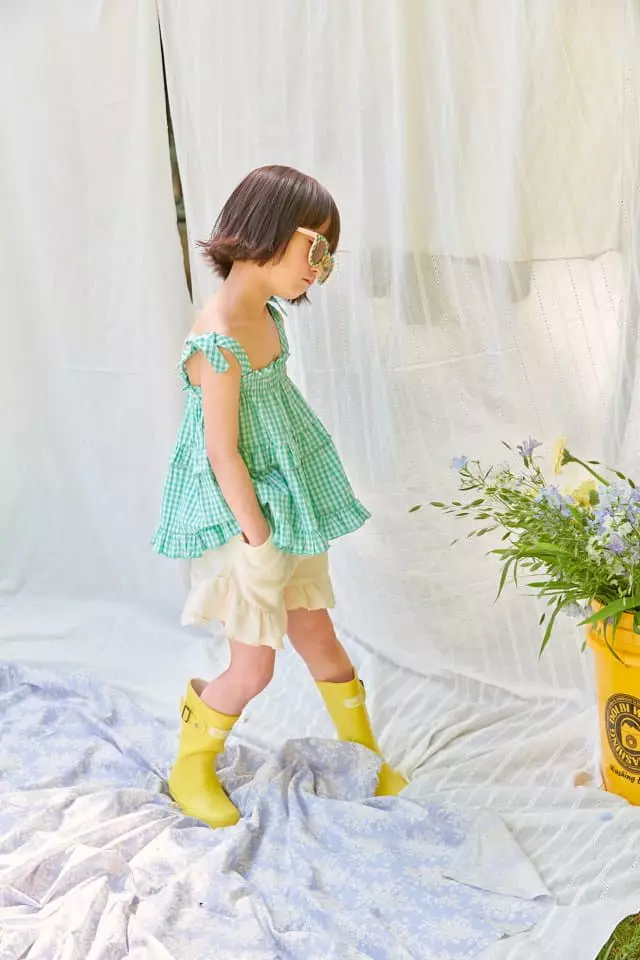 Mumunbaba - Korean Children Fashion - #kidzfashiontrend - Check Cancan Blouse - 12
