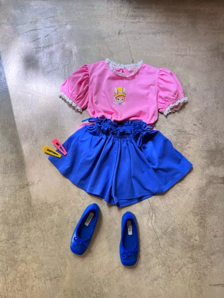 Mumunbaba - Korean Children Fashion - #littlefashionista - Yellow Hat Bunny Tee - 9