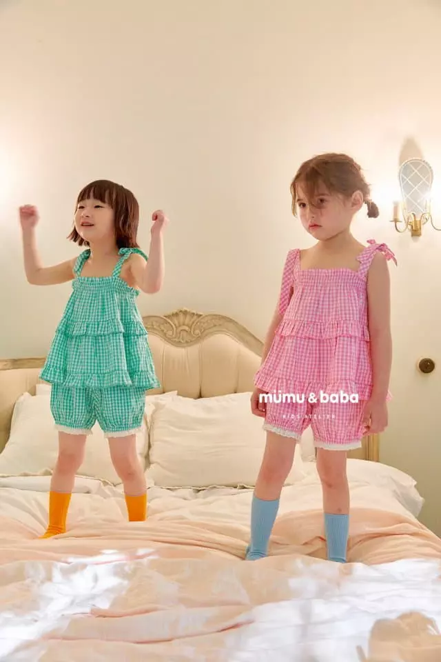 Mumunbaba - Korean Children Fashion - #minifashionista - Check Cancan Blouse - 2