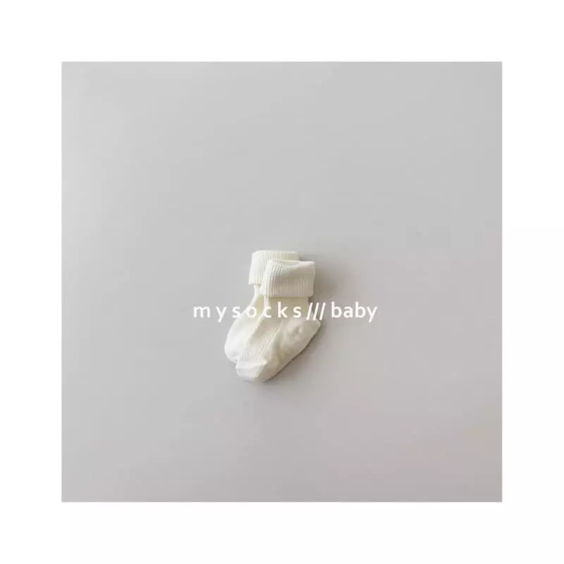 My Socks - Korean Baby Fashion - #babyootd - Bebe Milk Knee Socks Ivory