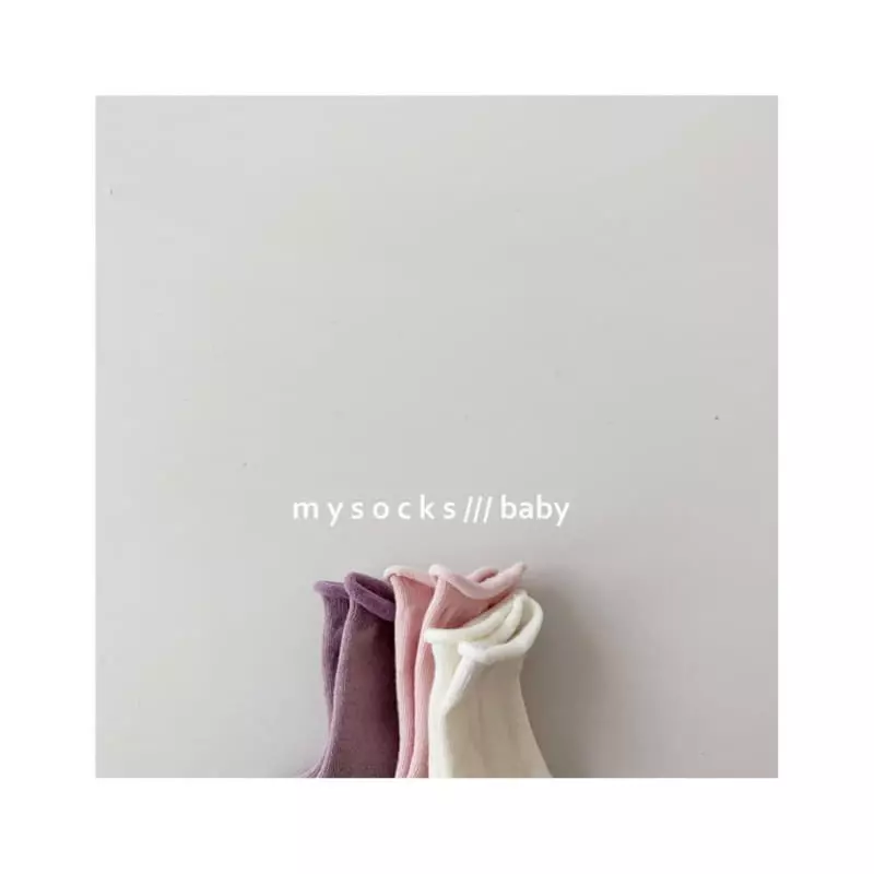 My Socks - Korean Baby Fashion - #babyoutfit - Baby Pure Socks Set - 5