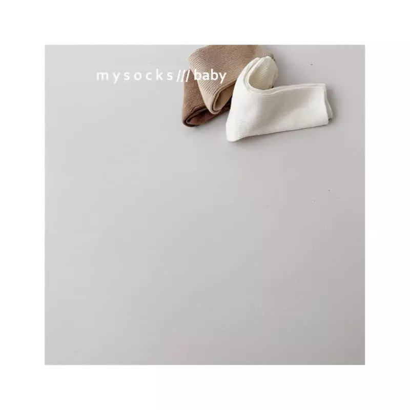 My Socks - Korean Baby Fashion - #babywear - Bebe Milk Knee Socks Beige - 6