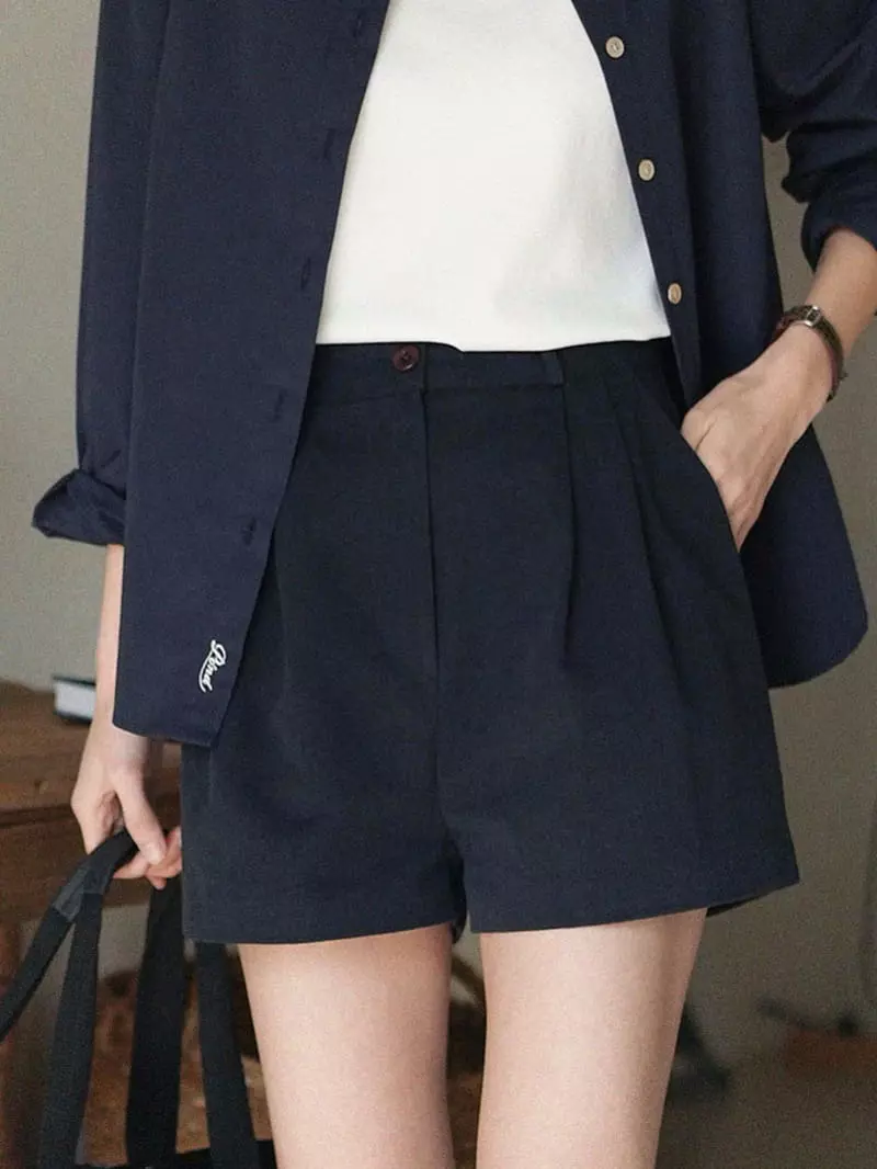 Nan - Korean Women Fashion - #momslook - classic Dyeing Shorts - 12