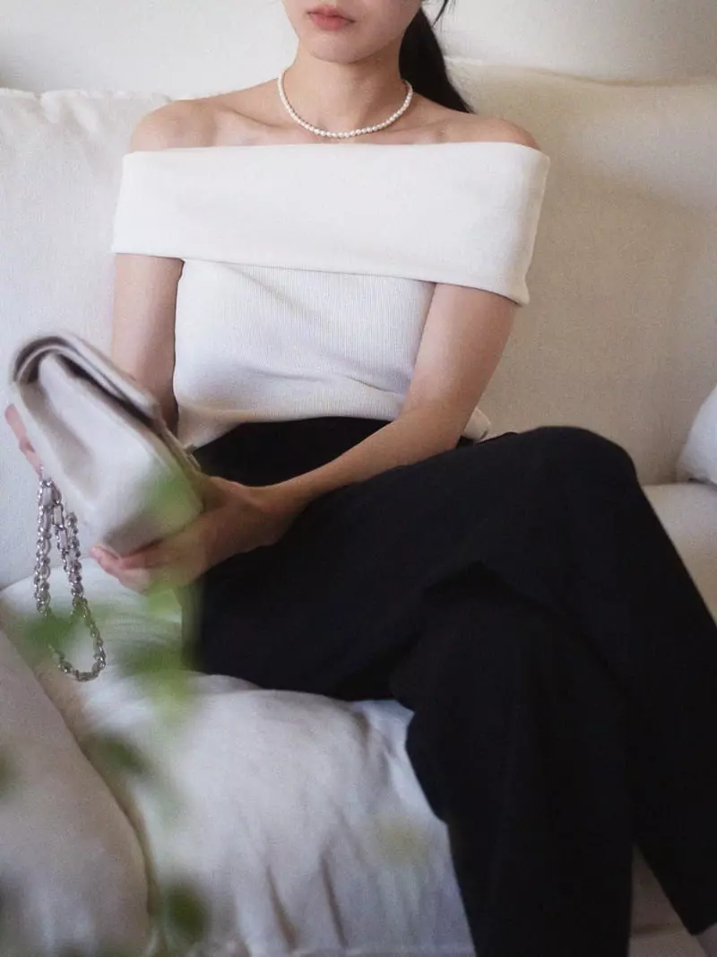 Nan - Korean Women Fashion - #momslook - Off SHOulder Top - 6