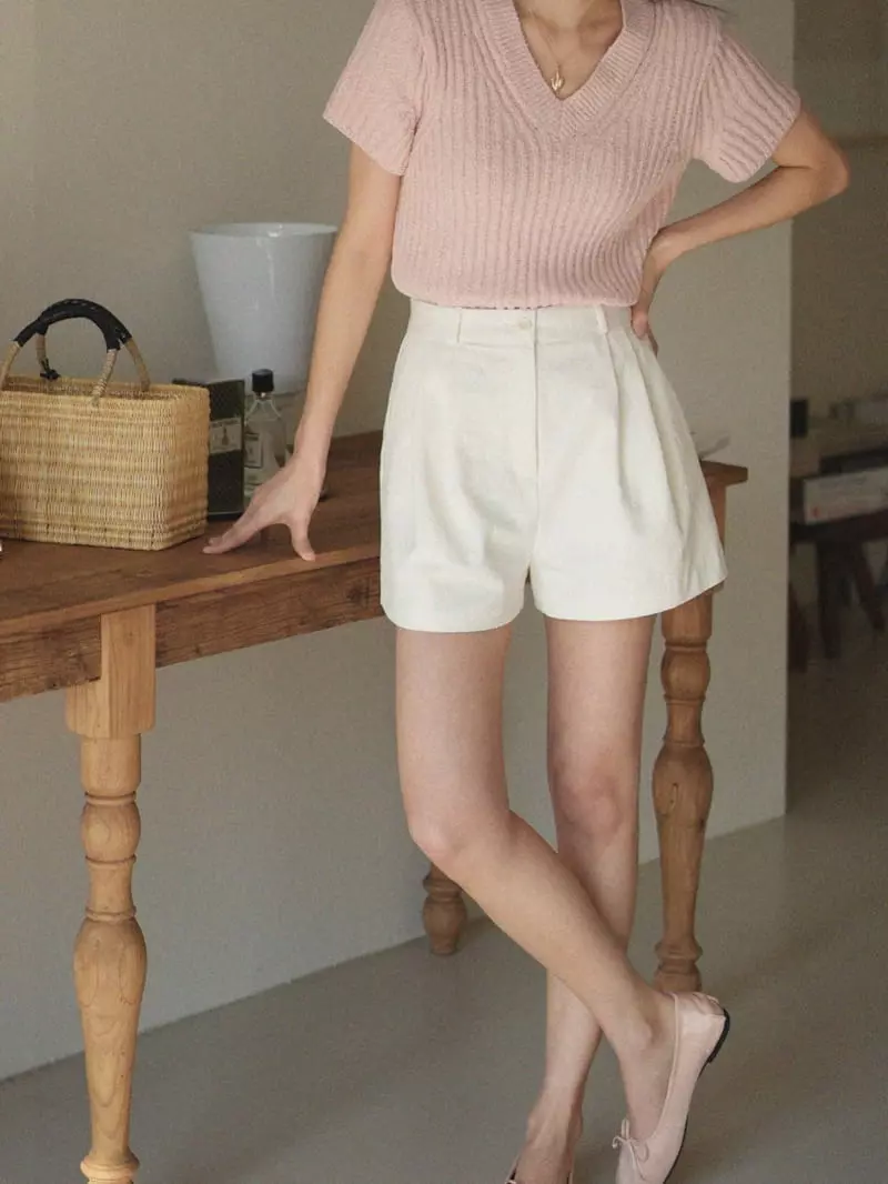Nan - Korean Women Fashion - #momslook - classic Dyeing Shorts - 2