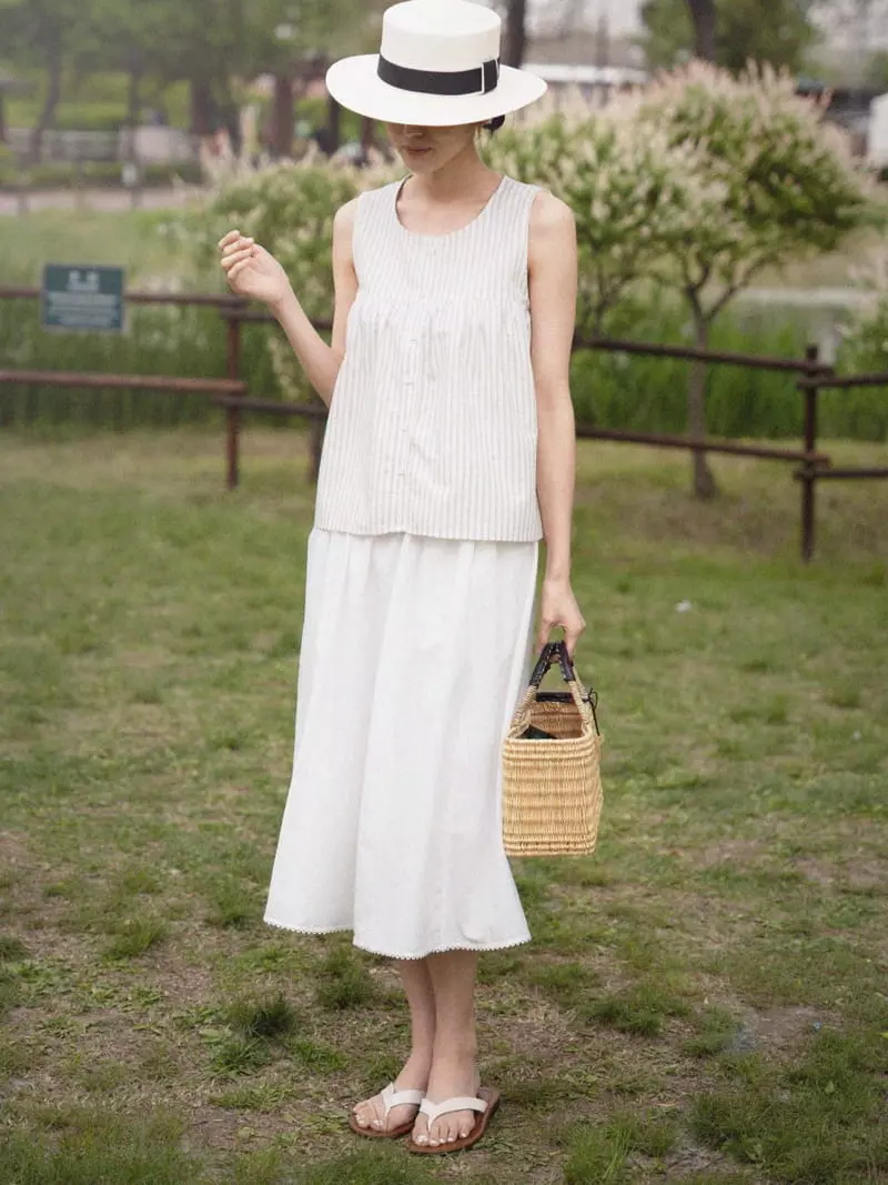 Nan - Korean Women Fashion - #romanticstyle - Yogurt Blouse - 7
