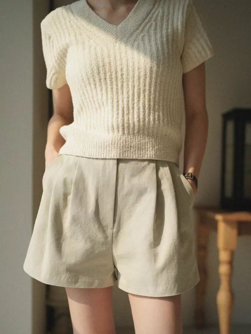 Nan - Korean Women Fashion - #shopsmall - classic Dyeing Shorts - 7