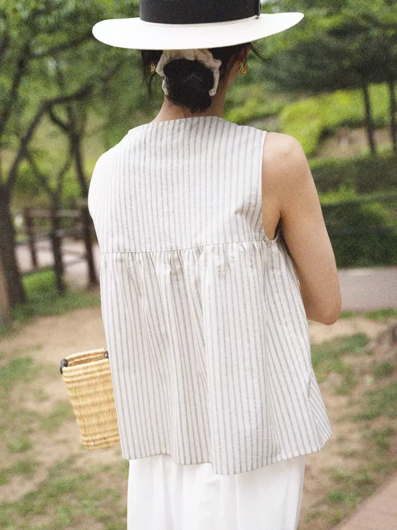 Nan - Korean Women Fashion - #thatsdarling - Yogurt Blouse - 9