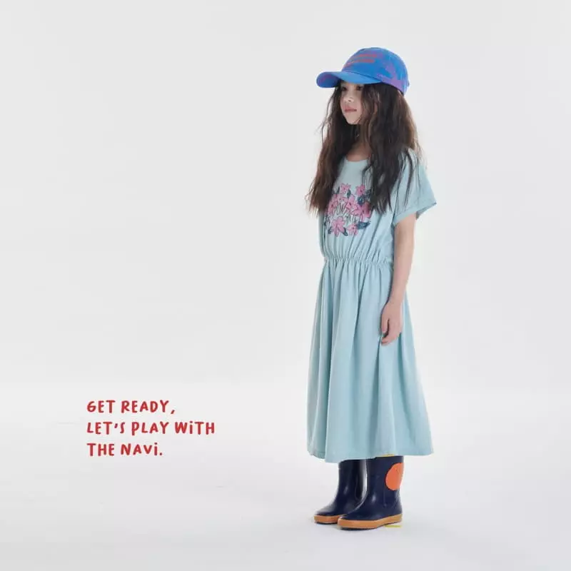 Navi - Korean Children Fashion - #childrensboutique - Flower One-piece
