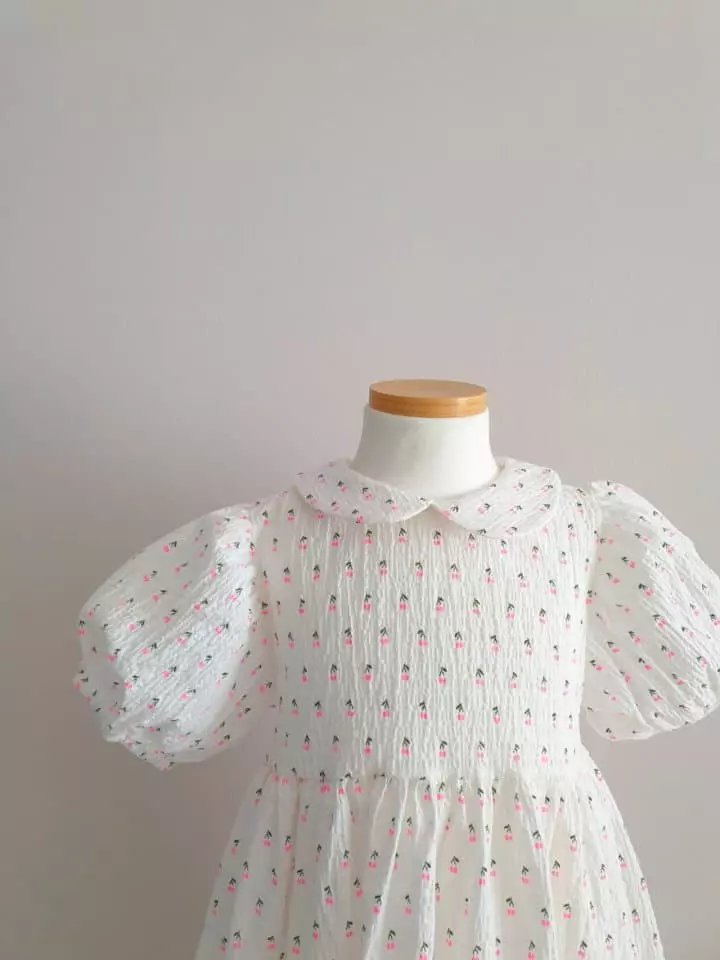 Neko - Korean Children Fashion - #childrensboutique - Cherry One-piece - 10