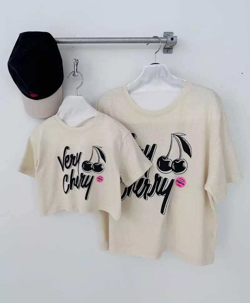 Neko - Korean Children Fashion - #kidsshorts - Cherry Tee - 2