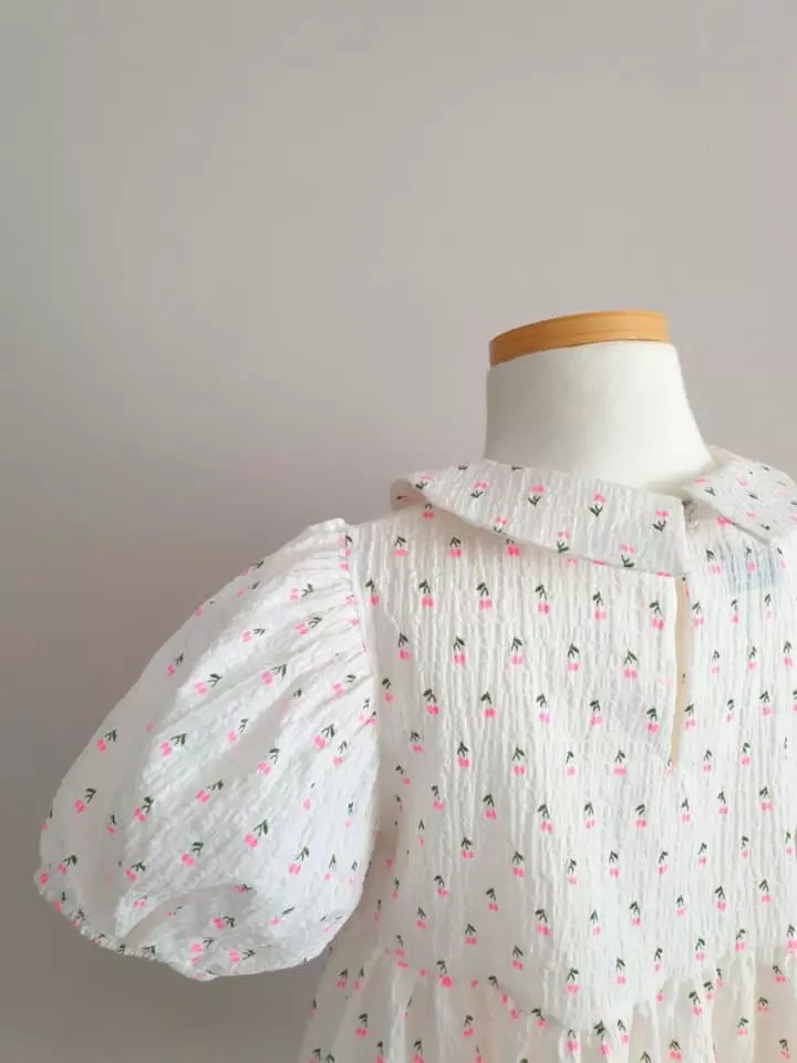 Neko - Korean Children Fashion - #todddlerfashion - Cherry One-piece - 6