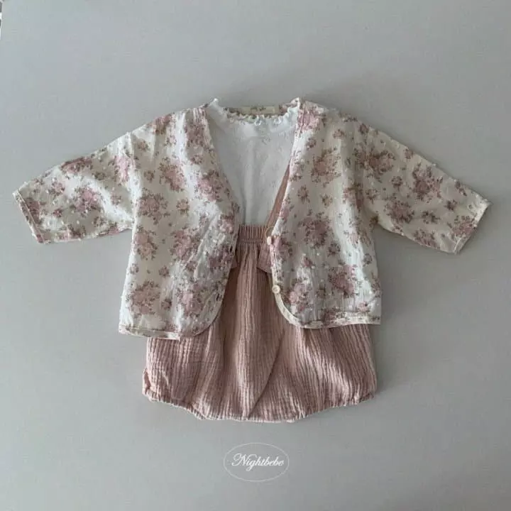 Night Bebe - Korean Baby Fashion - #babygirlfashion - Rose Cardigan  0~3y - 5