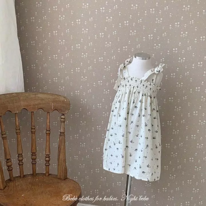 Night Bebe - Korean Baby Fashion - #babylifestyle - Blan One-piece - 2