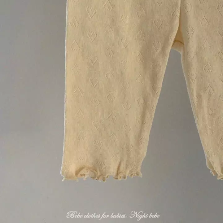 Night Bebe - Korean Baby Fashion - #babylifestyle - Eyelet Leggings - 10