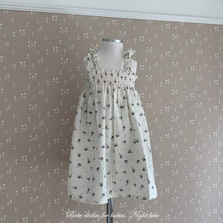 Night Bebe - Korean Baby Fashion - #babyoninstagram - Blan One-piece - 4