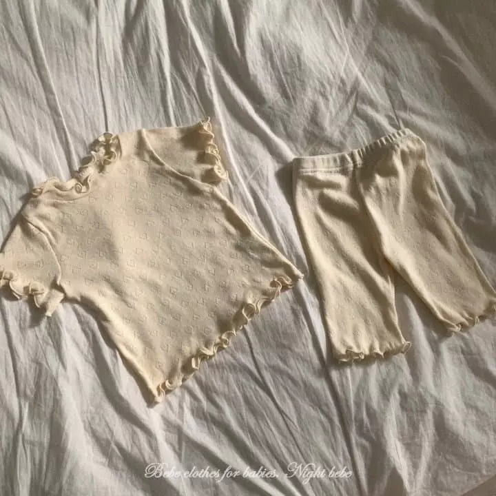 Night Bebe - Korean Baby Fashion - #babyootd - Eyelet Tee - 11