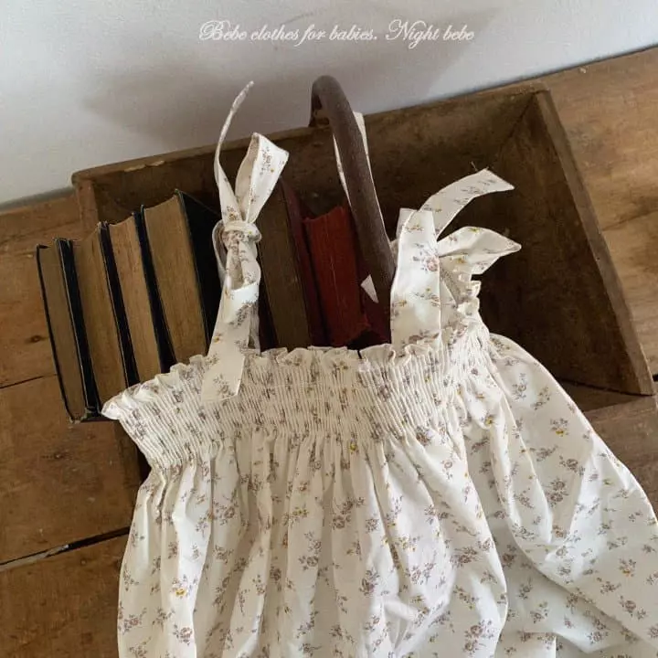 Night Bebe - Korean Baby Fashion - #babyoutfit - Blan One-piece - 6