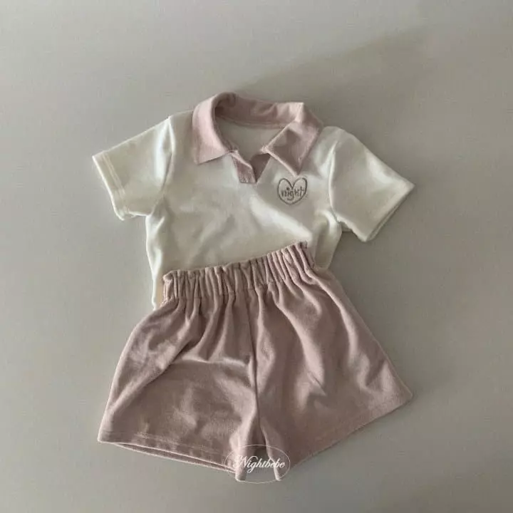 Night Bebe - Korean Baby Fashion - #babywear - Terry Night Top Bottom Set - 11