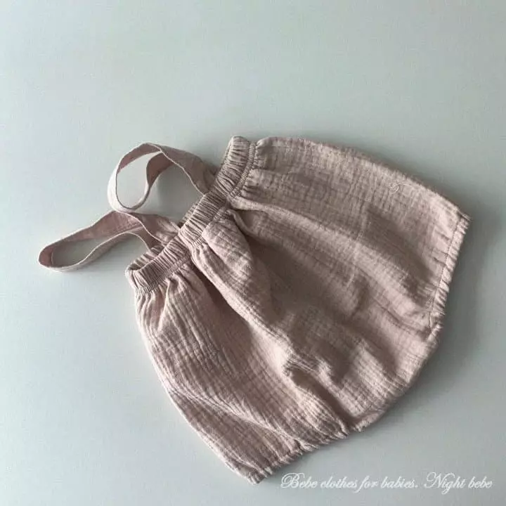 Night Bebe - Korean Baby Fashion - #babywear - Yoru Dungareed Bloomer - 8