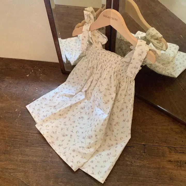 Night Bebe - Korean Baby Fashion - #onlinebabyboutique - Blan One-piece - 8