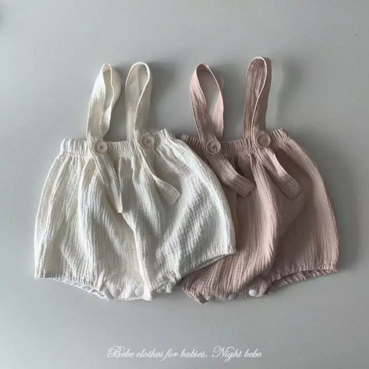 Night Bebe - Korean Baby Fashion - #onlinebabyshop - Yoru Dungareed Bloomer - 10