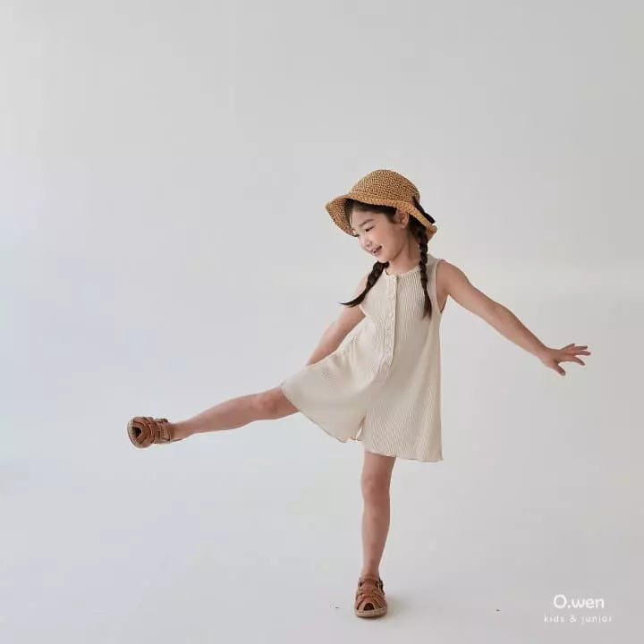 O Wen - Korean Children Fashion - #childofig - Pleats Jumpsuit - 5