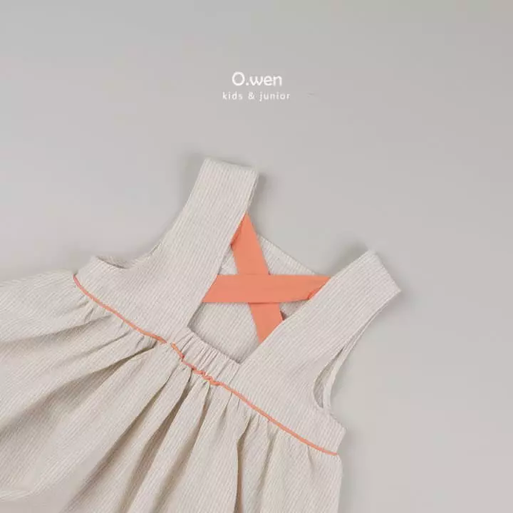 O Wen - Korean Children Fashion - #kidsshorts - Cross One-piece - 2