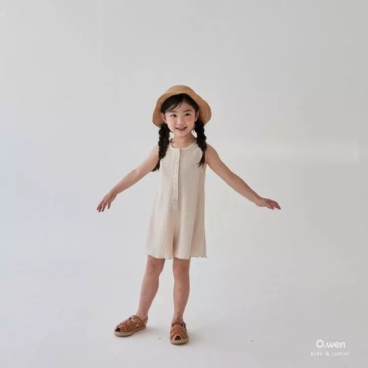 O Wen - Korean Children Fashion - #toddlerclothing - Pleats Jumpsuit - 3