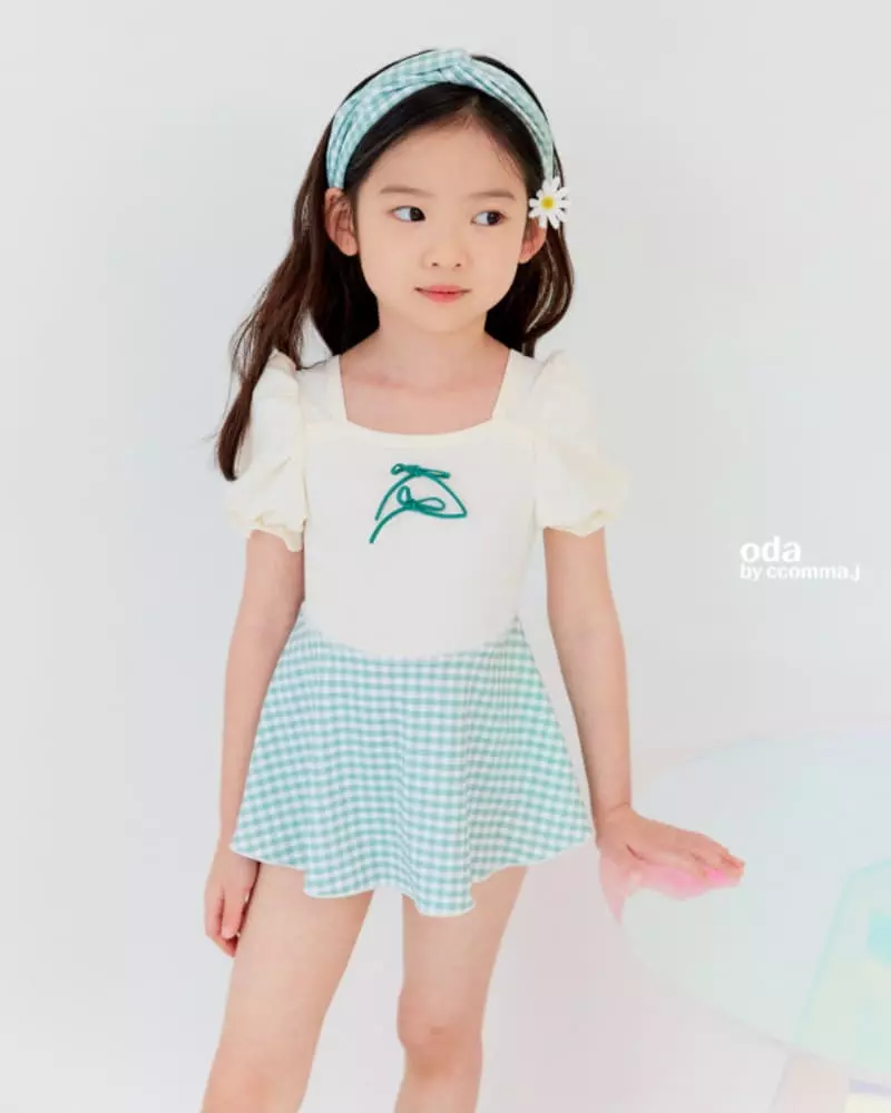 Oda - Korean Children Fashion - #discoveringself - Honey Some Swimwear with Hairbanf - 5