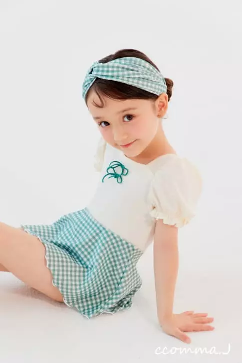 Oda - Korean Children Fashion - #stylishchildhood - Honey Some Swimwear with Hairbanf
