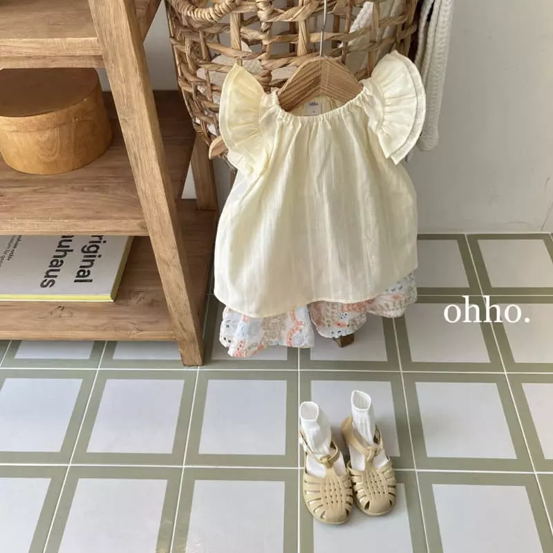 Ohho - Korean Children Fashion - #fashionkids - Eyelet Wing Blouse - 6