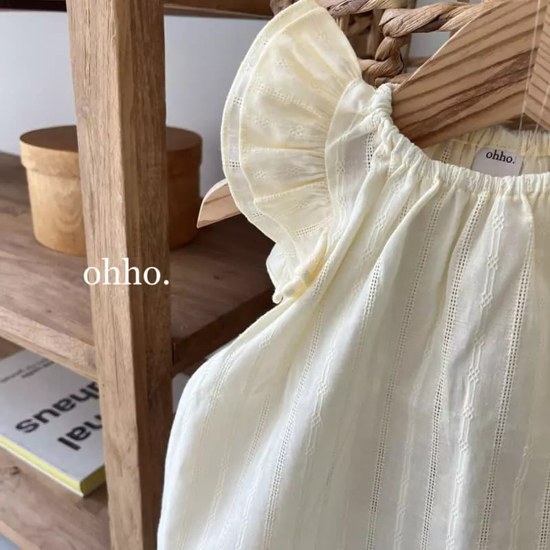 Ohho - Korean Children Fashion - #kidsshorts - Eyelet Wing Blouse - 7