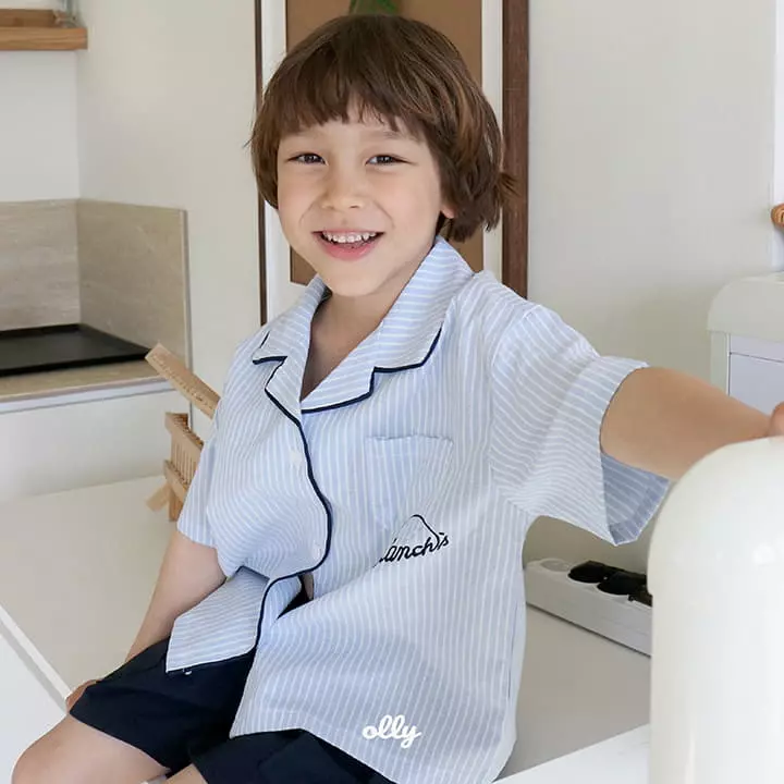 Ollymarket - Korean Children Fashion - #kidsstore - Brunch Half Shirt - 2