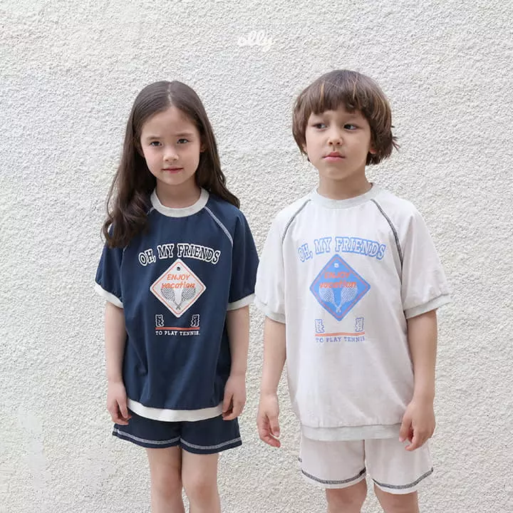 Ollymarket - Korean Children Fashion - #littlefashionista - Friends Top Bottom Set - 9