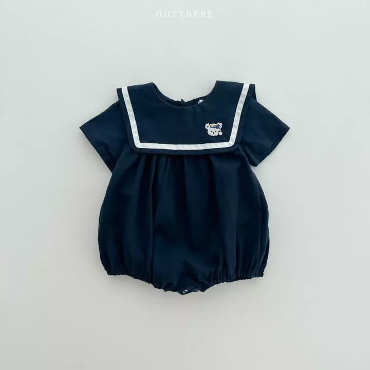 Oott Bebe - Korean Baby Fashion - #babyclothing - Marnie Bear Bodysuit - 2