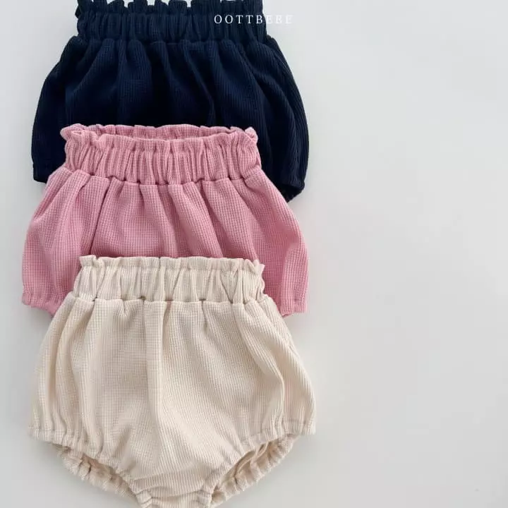 Oott Bebe - Korean Baby Fashion - #babyclothing - Love Waffle Bloomer Set - 5