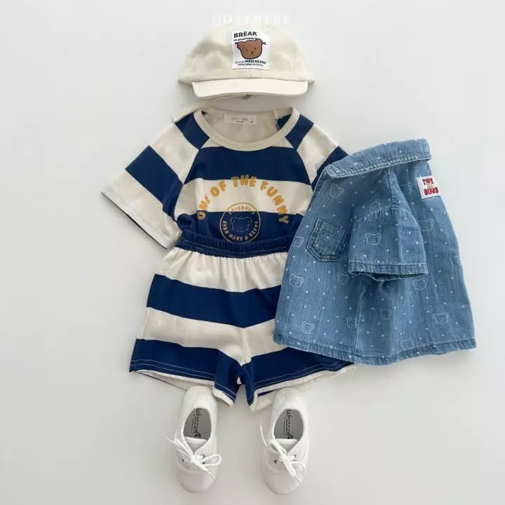 Oott Bebe - Korean Baby Fashion - #babyfever - Funny Top Bottom Set - 7