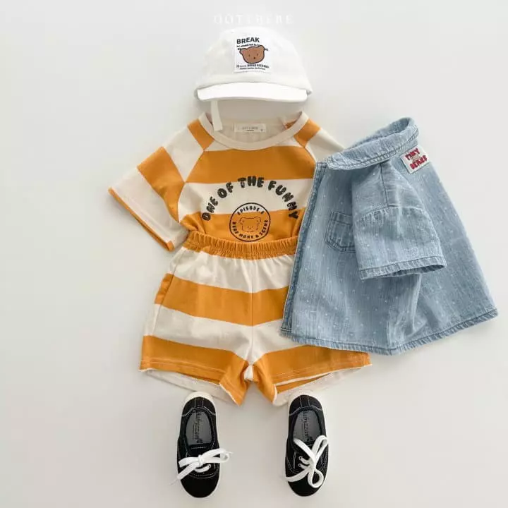 Oott Bebe - Korean Baby Fashion - #babygirlfashion - Funny Top Bottom Set - 8