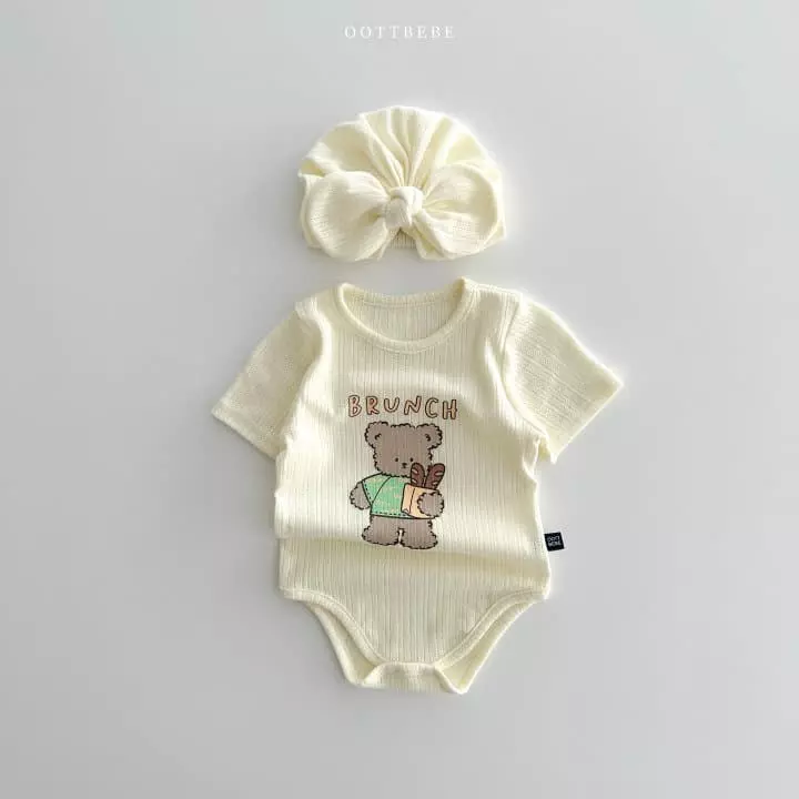 Oott Bebe - Korean Baby Fashion - #babygirlfashion - Jacquard Ribbon Tuban - 6