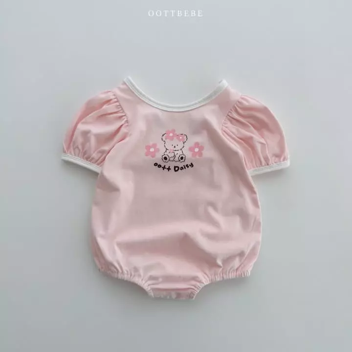 Oott Bebe - Korean Baby Fashion - #babylifestyle - Daisy Puff Bodysuit - 3