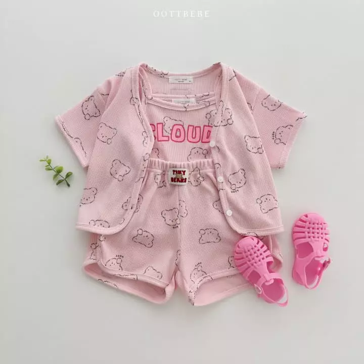 Oott Bebe - Korean Baby Fashion - #babylifestyle - Cloud Waffle Cardigan - 12