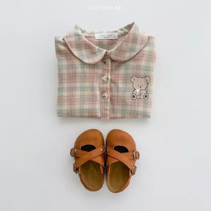 Oott Bebe - Korean Baby Fashion - #babyoninstagram - Coou Check Bodysuit - 12
