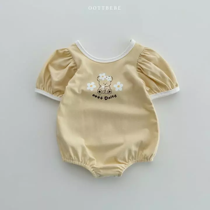 Oott Bebe - Korean Baby Fashion - #babylifestyle - Daisy Puff Bodysuit - 4
