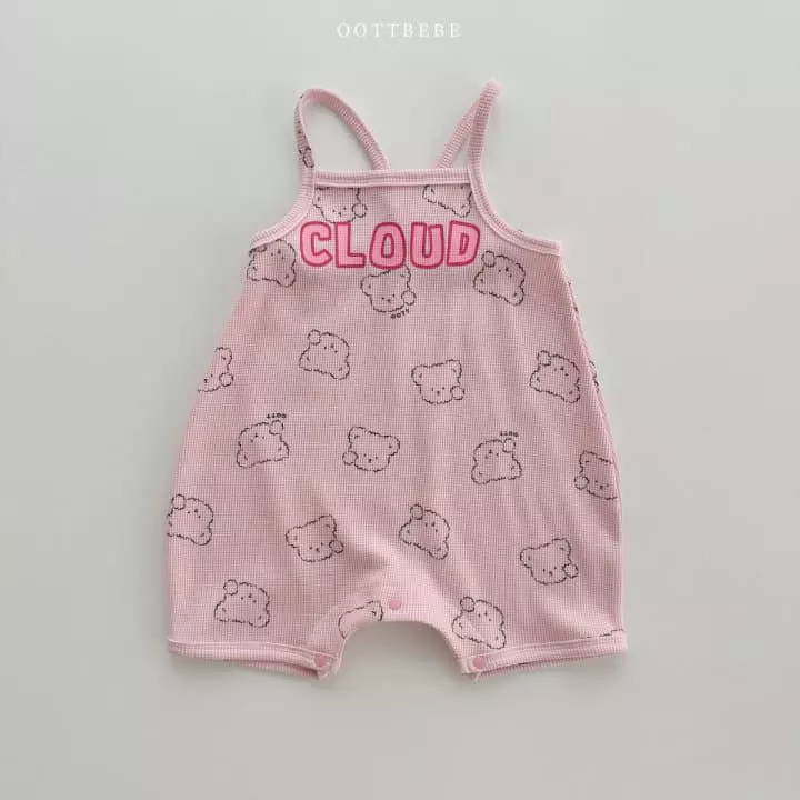 Oott Bebe - Korean Baby Fashion - #babyootd - Cloud Waffle Bodysuit - 2
