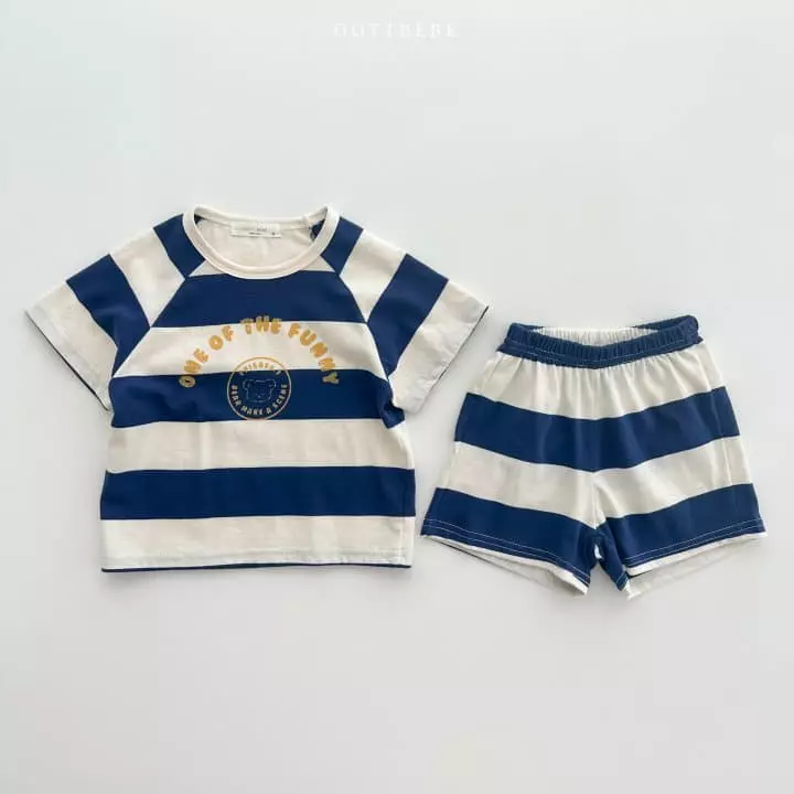 Oott Bebe - Korean Baby Fashion - #babyootd - Funny Top Bottom Set - 11