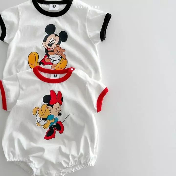 Oott Bebe - Korean Baby Fashion - #babyootd - Hug D Bear Bodysuit - 5