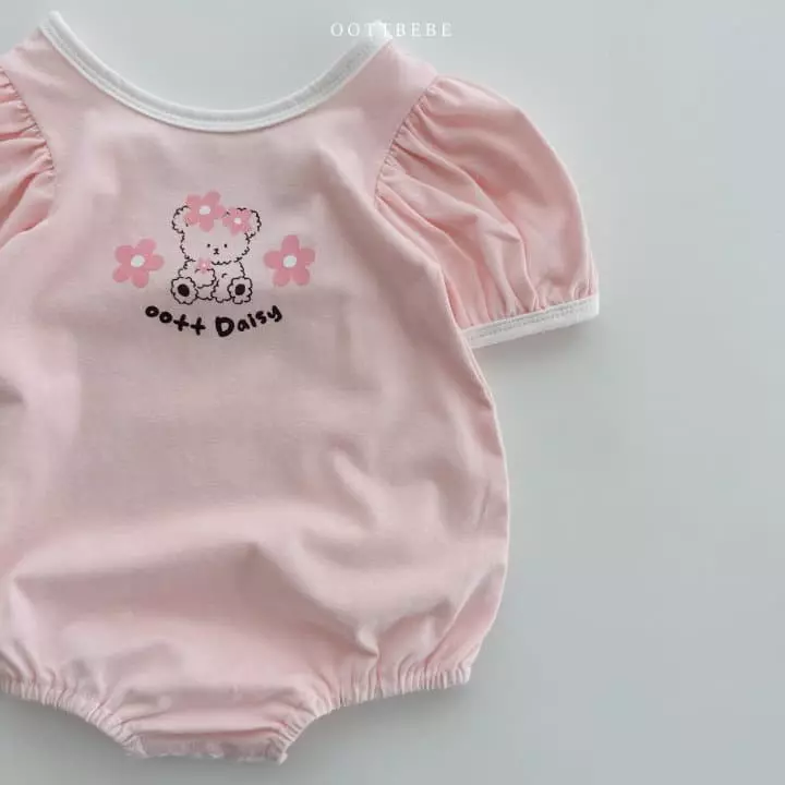 Oott Bebe - Korean Baby Fashion - #babyoutfit - Daisy Puff Bodysuit - 6